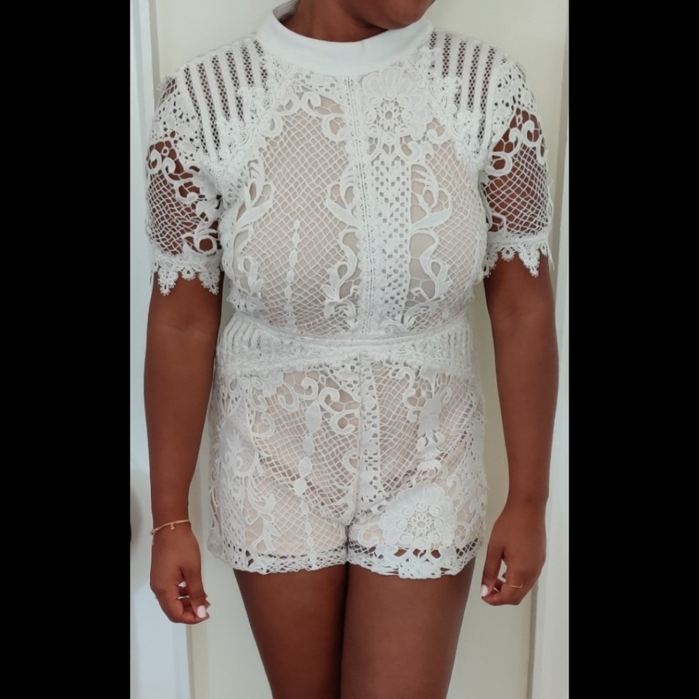 Lace romper